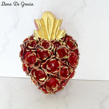 Load image into Gallery viewer, Sacred Heart – Hand-Carved Wood with Tin & Gold Leaf
