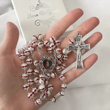 Load image into Gallery viewer, Divine Mercy Catholic Rosary with Jesus Medal