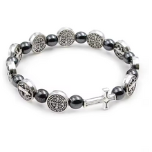 Load image into Gallery viewer, Saint Benedict Bracelet, Black Onyx | Llena de Gracia