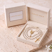 Load image into Gallery viewer, Jacinto Rosary, White Gold — detail 3