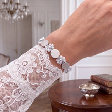 Cargar imagen en el visor de la galería, Saint Benedict Silver Floral Bracelet