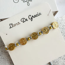 Load image into Gallery viewer, St. Benedict Bracelet – Floral Design