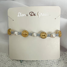 Load image into Gallery viewer, St. Benedict pearl Bracelet