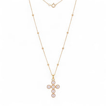 Load image into Gallery viewer, Pearl Cross, 18k Gold | Llena de Gracia