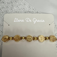 Load image into Gallery viewer, St. Benedict Bracelet – Floral Design