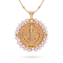 Cargar imagen en el visor de la galería, Saint Benedict Pearls, 18k Gold | Llena de Gracia