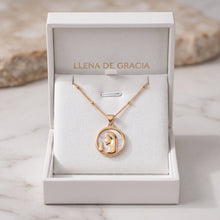 Load image into Gallery viewer, Mary in Prayer, Crystal & 18k Gold | Llena de Gracia