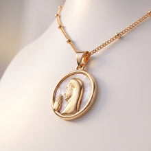 Load image into Gallery viewer, Mary in Prayer, Crystal & 18k Gold | Llena de Gracia