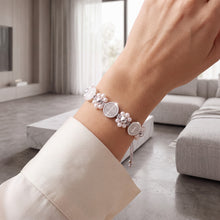 Cargar imagen en el visor de la galería, Saint Benedict Silver Floral Bracelet