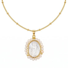 Load image into Gallery viewer, Miraculous Pearl Necklace, 18k Gold | Llena de Gracia
