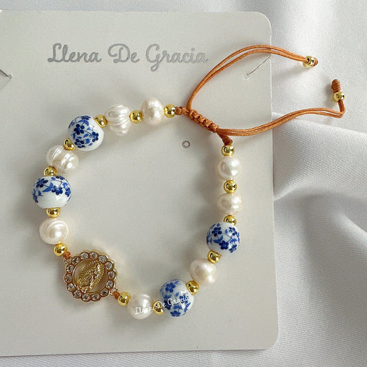 Virgen of Guadalupe Lily Bracelet