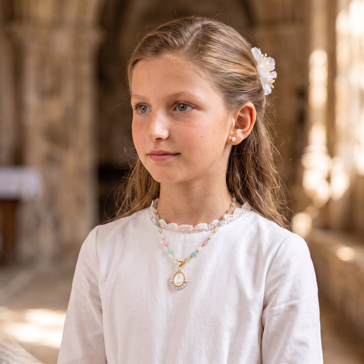 Guadalupe Necklace, 18k Gold | Llena de Gracia