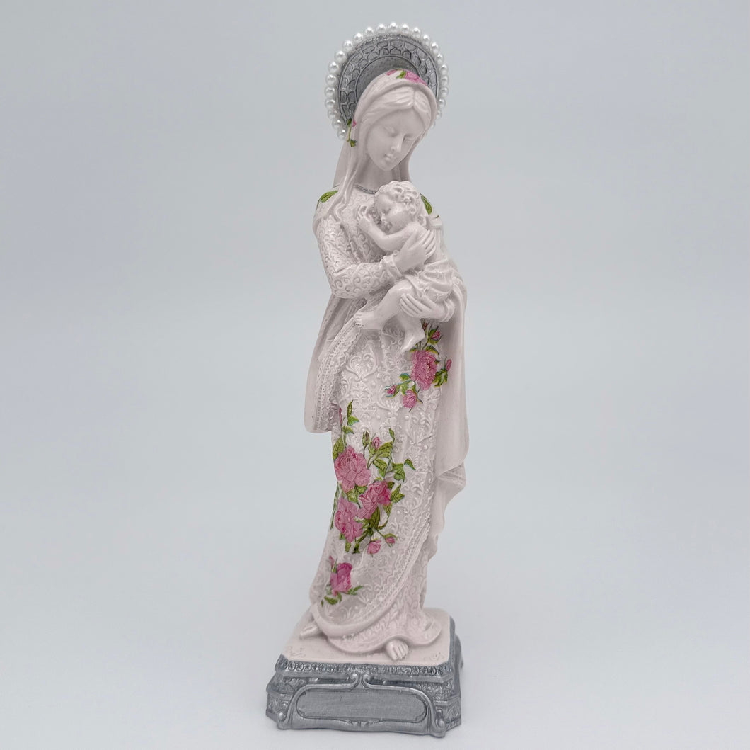 Virgin Mary - Our Lady of Good Health Statue - Rose design