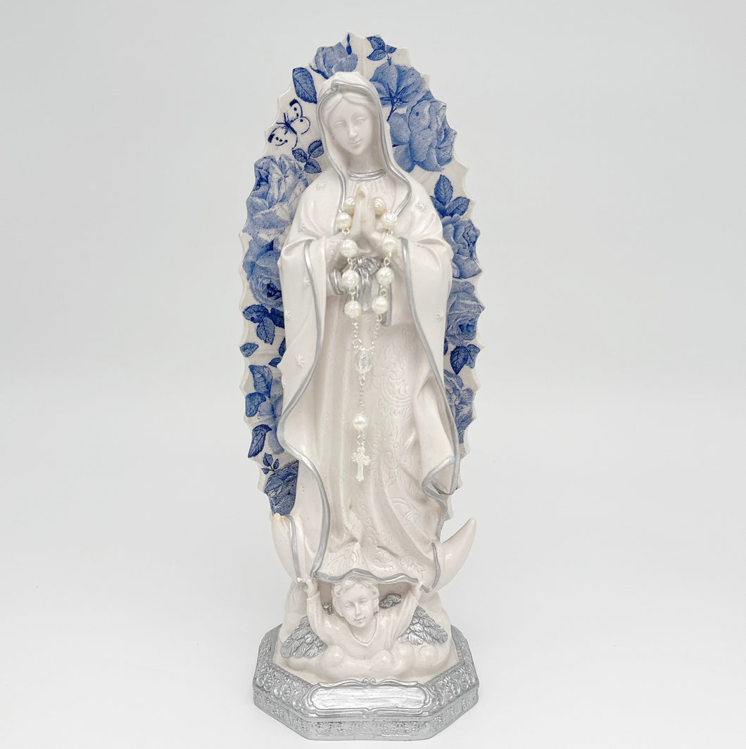 Virgin Mary -Our Lady of Guadalupe - Hydrangea design