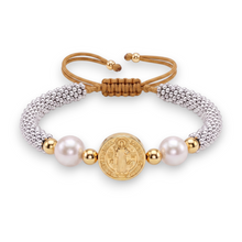 Load image into Gallery viewer, Saint Benedict Camelia Bracelet | Llena de Gracia

