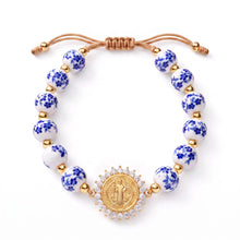 Load image into Gallery viewer, Saint Benedict Lily Bracelet | Llena de Gracia
