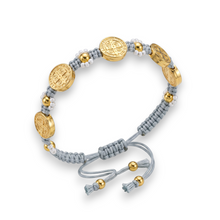 Load image into Gallery viewer, Flowered Saint Benedict Bracelet | Llena de Gracia
