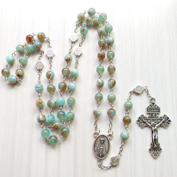 Turquoise Catholic Rosary