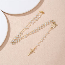 Load image into Gallery viewer, Jacinto Rosary, White Gold — detail 6
