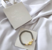 Load image into Gallery viewer, St. Benedict bracelet- Camelia design
