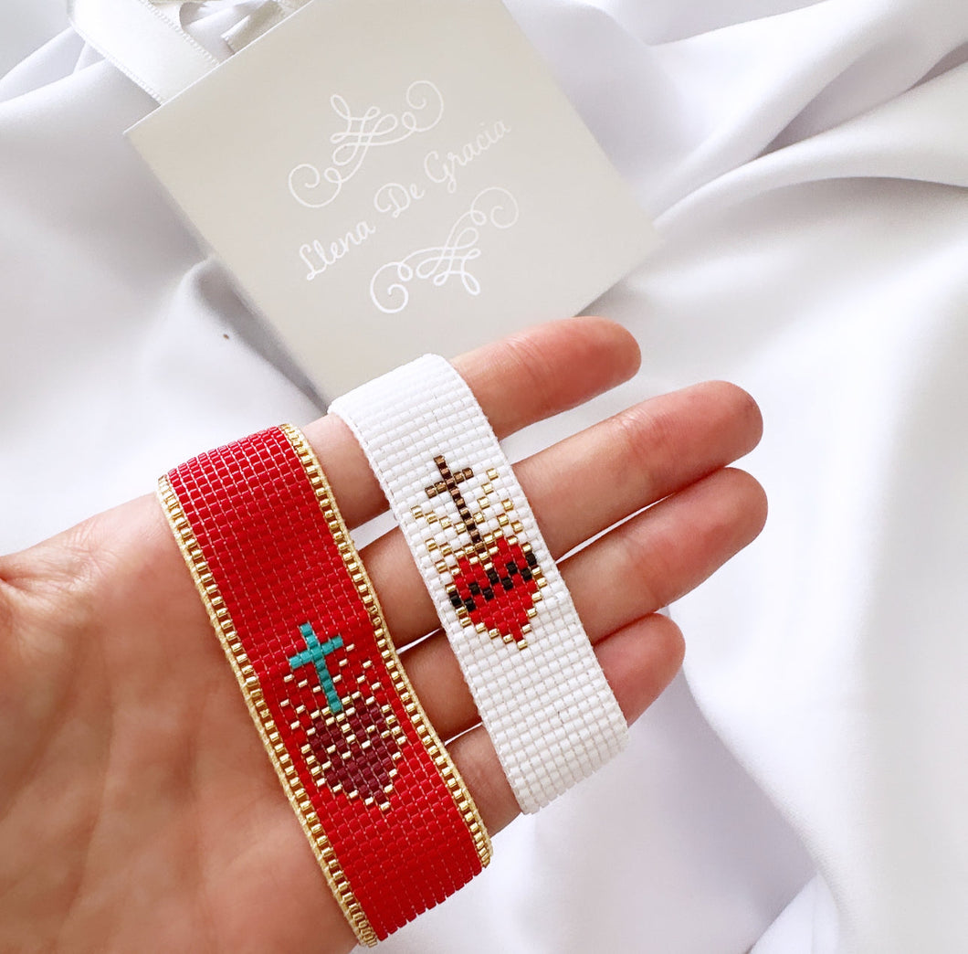 Sacred Heart Miyuki Bracelet