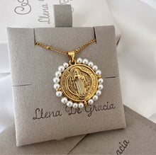 Load image into Gallery viewer, Italian St. Benedict necklace 14k Gold
