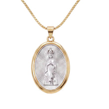 Load image into Gallery viewer, Our Lady of Fatima Medallion | Llena de Gracia
