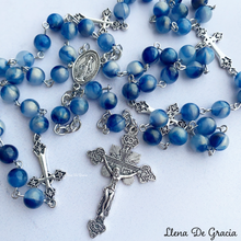 Load image into Gallery viewer, Light Blue Catholic Rosary
