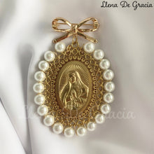 Load image into Gallery viewer, Baby Crib Blessing: Virgin of Guadalupe Gold plated Pin

