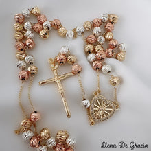 Load image into Gallery viewer, Catholic Rosary 18K gold-filled finish
