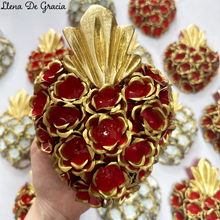Load image into Gallery viewer, Sacred Heart – Hand-Carved Wood with Tin &amp; Gold Leaf
